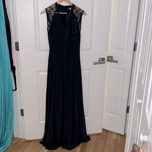 Black gothic maxi dress